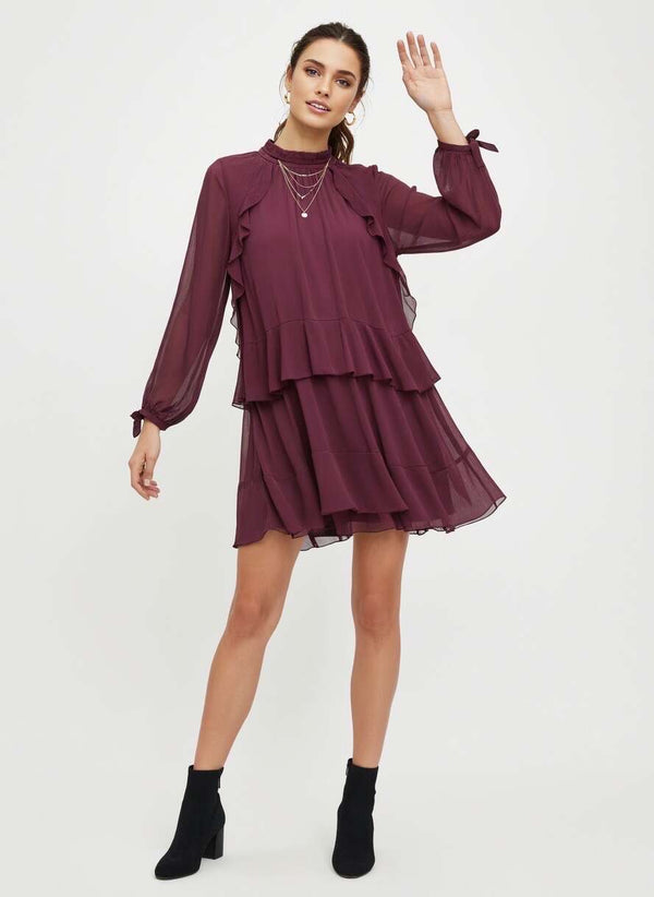 Kort kjole - Bordeaux