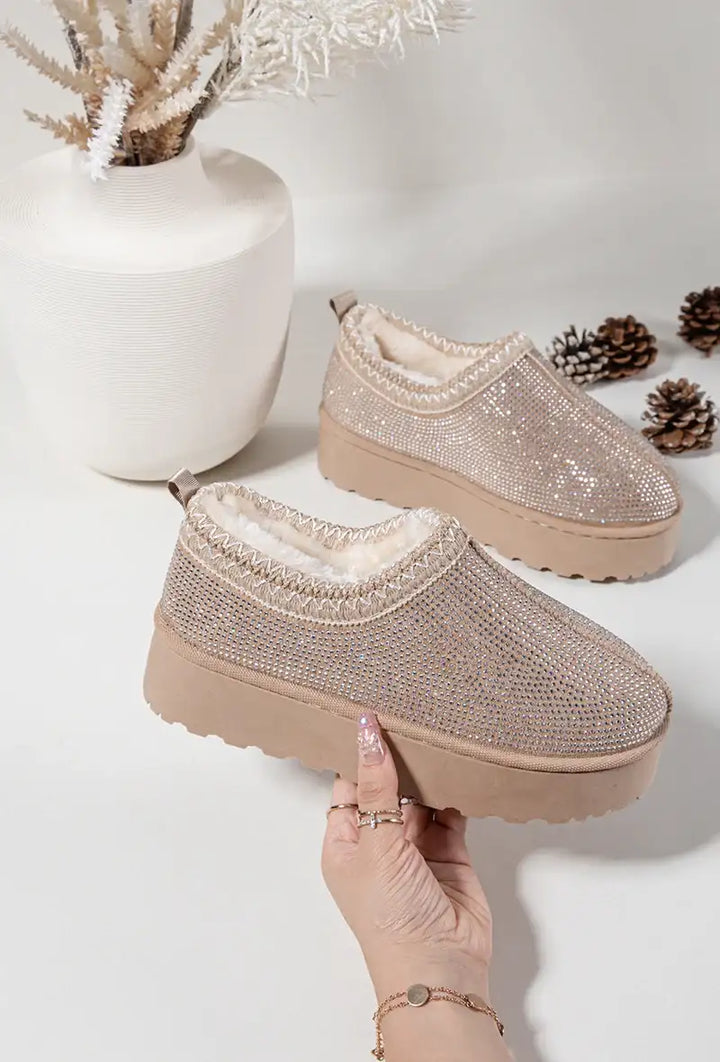 Sutsko med glimmer - Beige