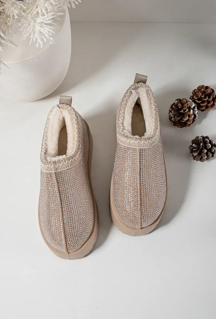 Sutsko med glimmer - Beige