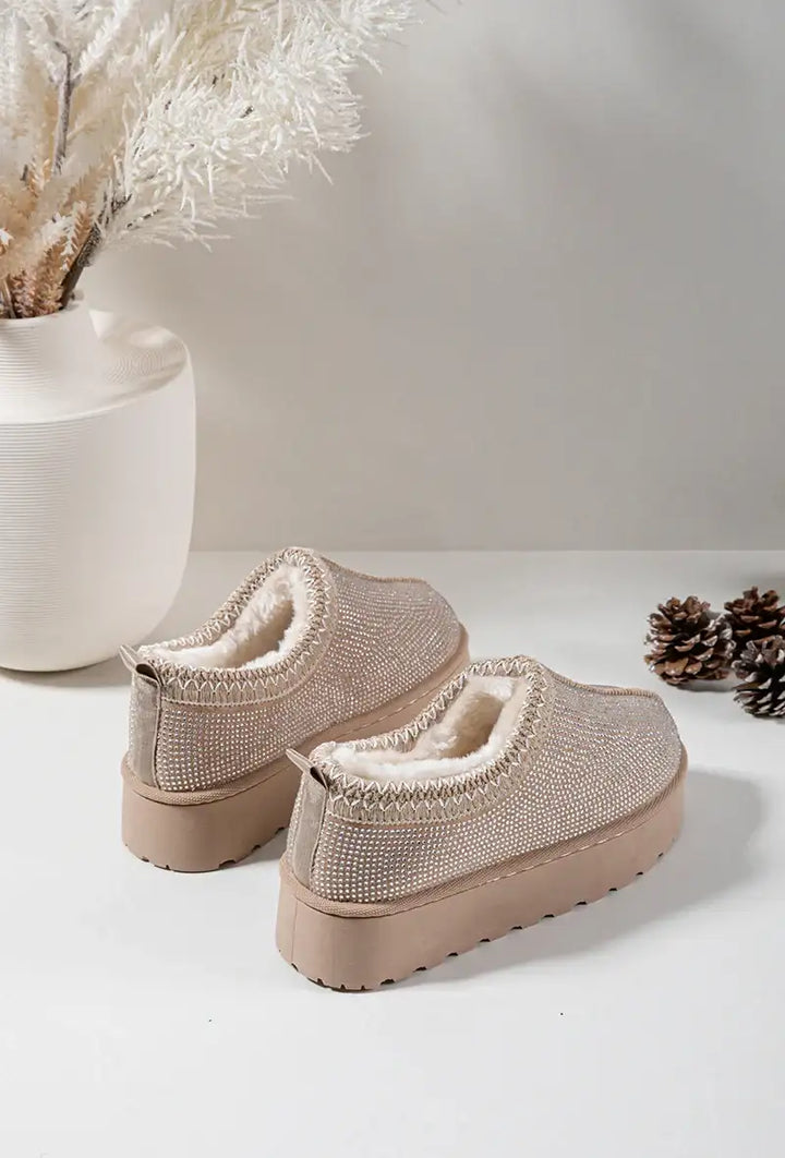 Sutsko med glimmer - Beige