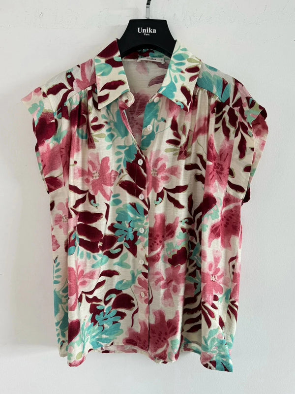 Skjorte - Blomsterprint