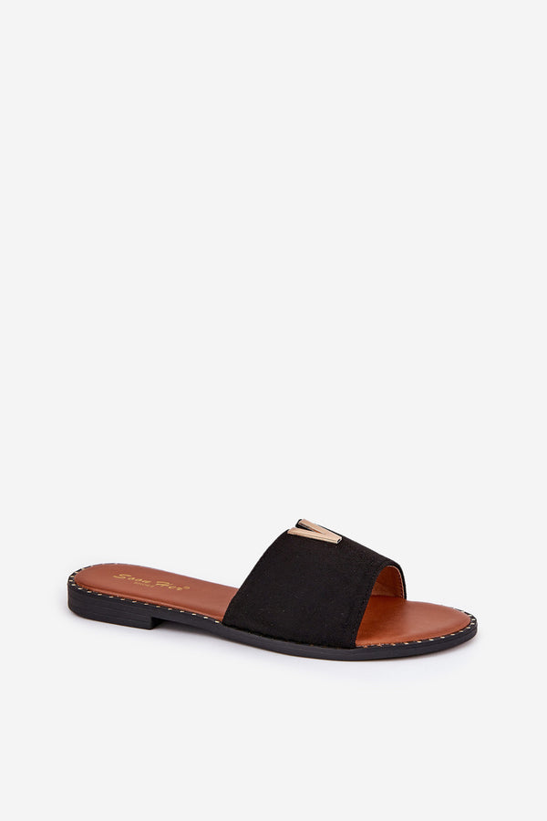 Sandaler med spænde - Sorte