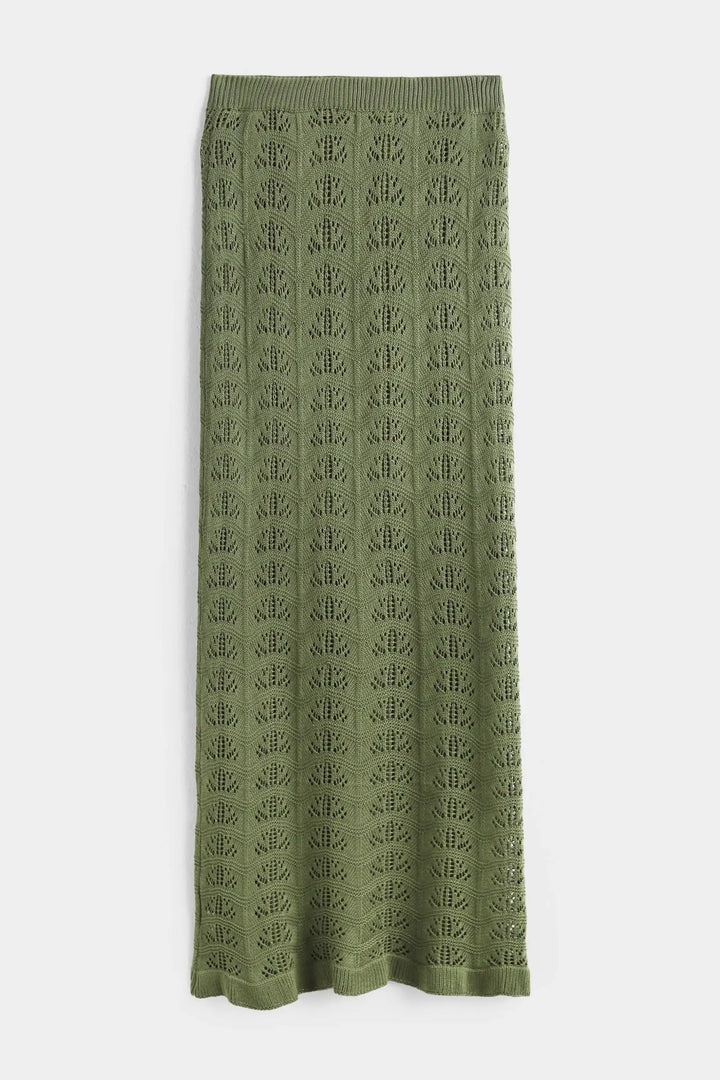 Hæklet sæt - Khaki