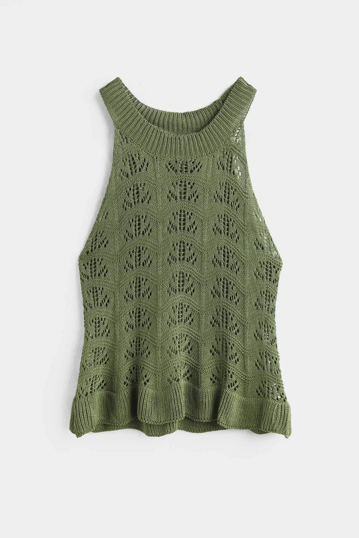 Hæklet sæt - Khaki