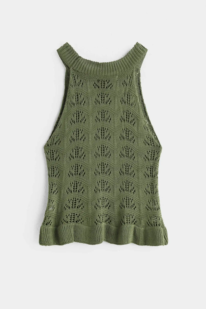 Hæklet sæt - Khaki