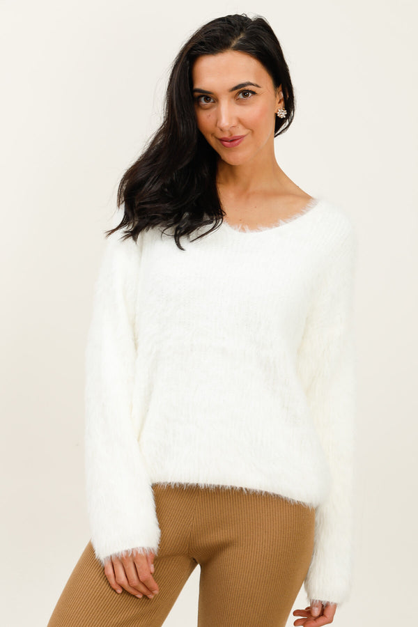 Sweater - Hvid