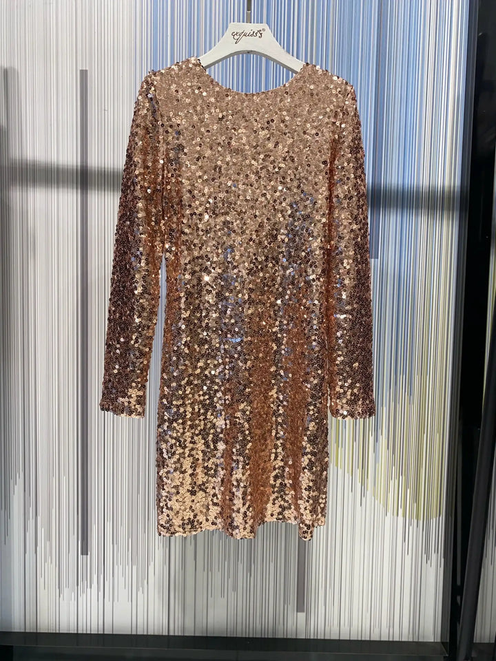 Paillet kjole - Guld